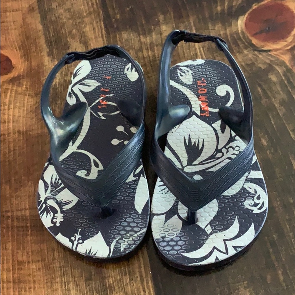 Sling back flip flops